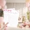 Prayers for Baby Game, Pink Bow Baby Shower Games Activity Gender Reveal Party Supplies, 30 Double-Sided Game Cards (5x7) -p11